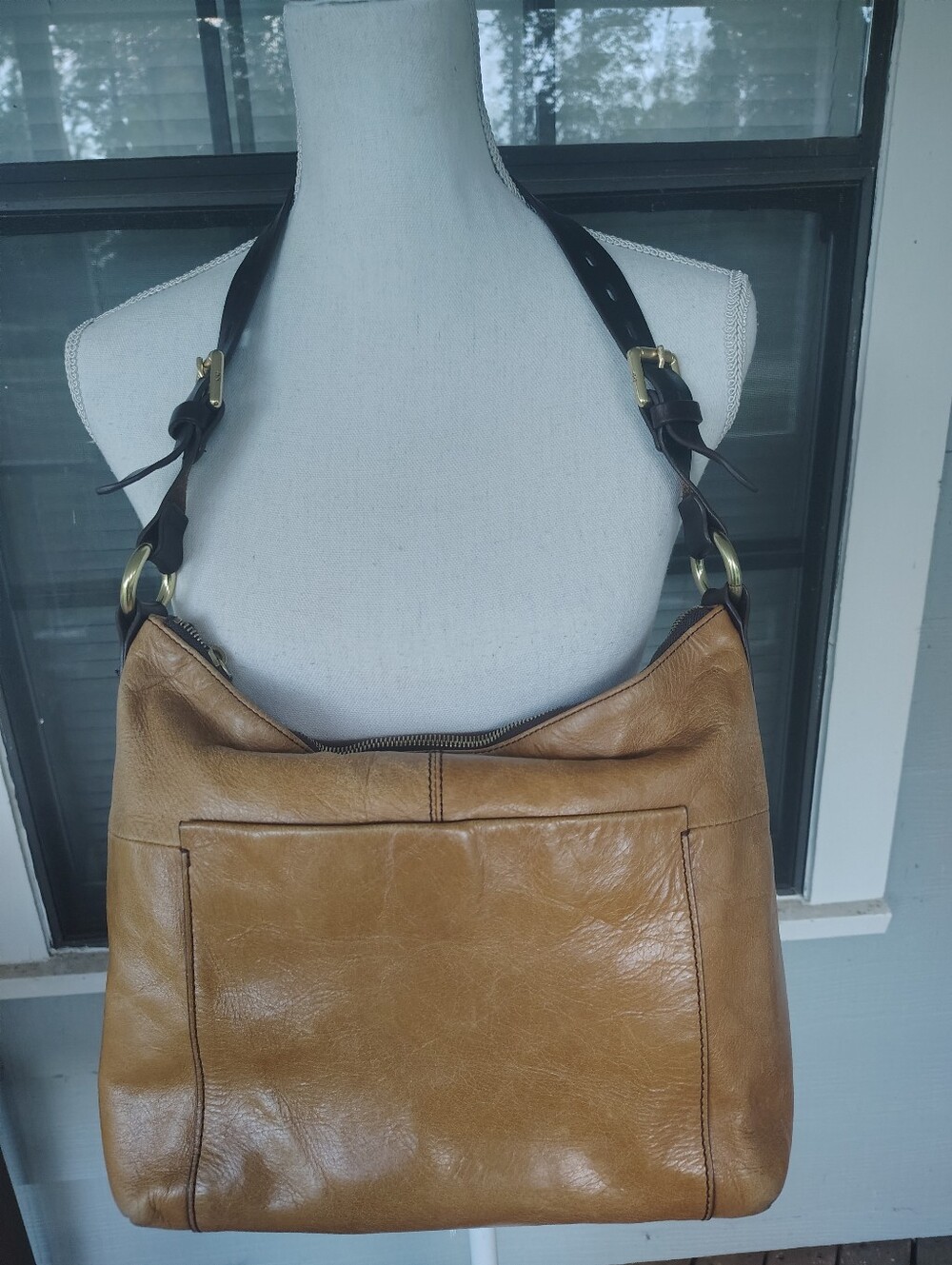 HOBO Classic Tan Leather Shoulder Bag